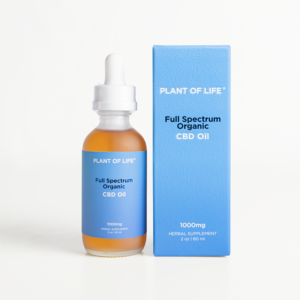 [PLANT OF LIFE] Full Spectrum Organic CBD Oil - 1000mg